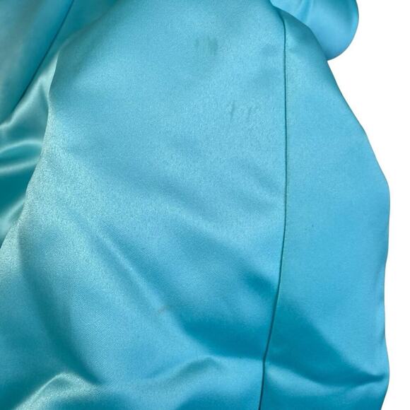 Vtg 80s 90s Jessica McClintock For Gunne Sax Strapless Dress Maxi 5/6 Blue NWT - Picture 14 of 15